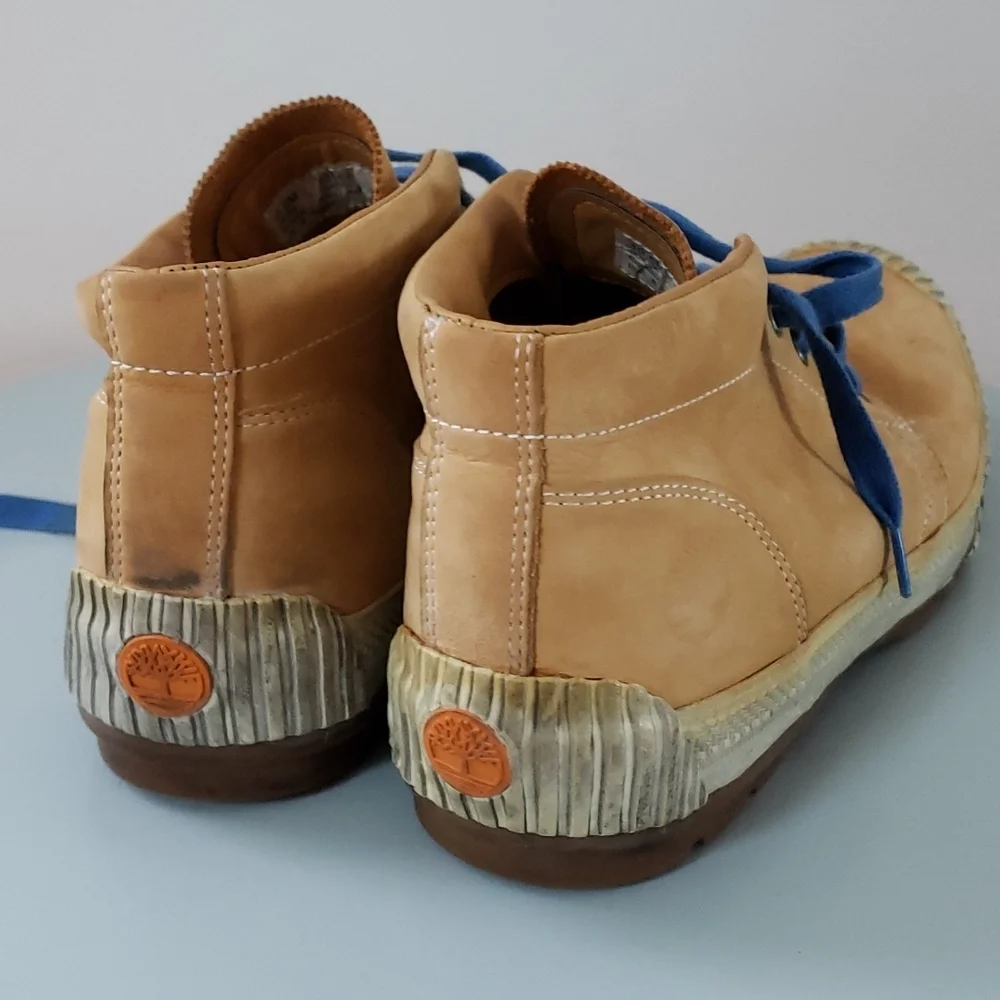 Timberland Mens TBL 73 Beige Suede Boots, Size 10.5M